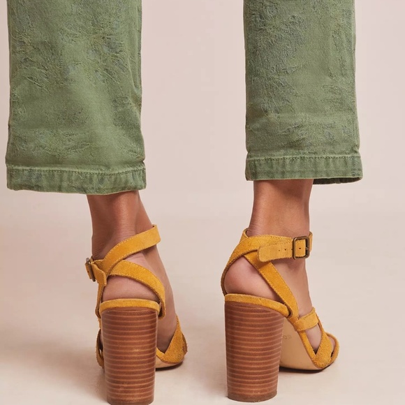 Anthropologie Green Cropped Pants - Picture 12 of 12